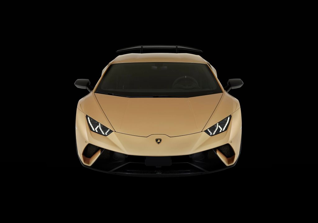 Lamborghini Huracán - frontal desde arriba, negro