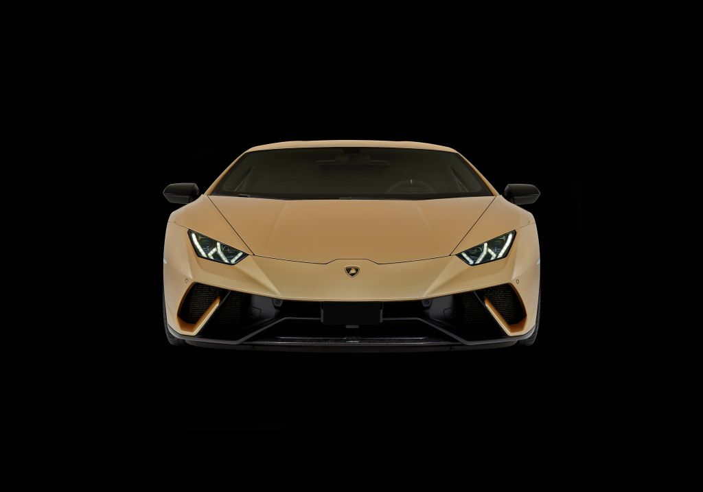 Lamborghini Huracán - frontal, negro