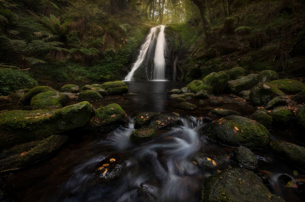 Una cascada con gracia