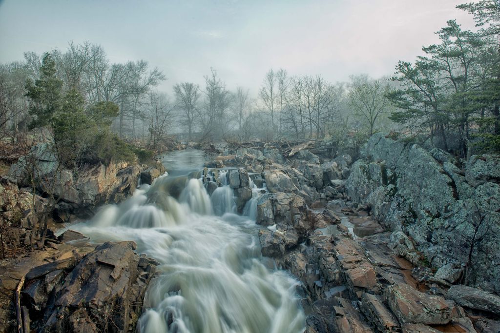 Amanecer en Middle Falls