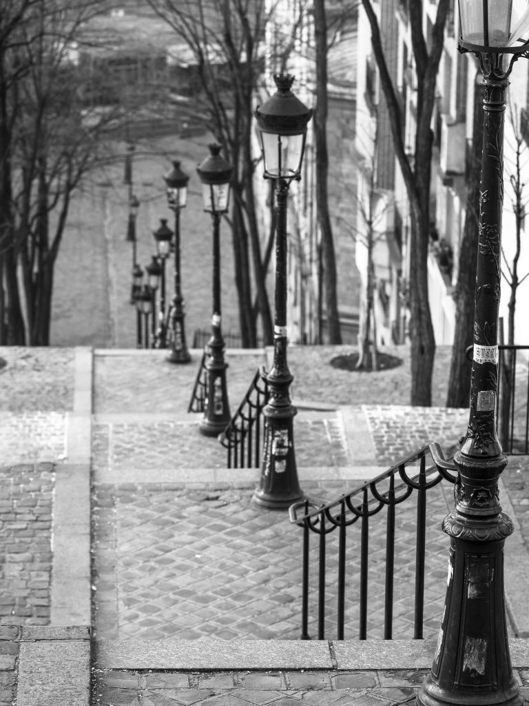 Las famosas escaleras de Montmartre