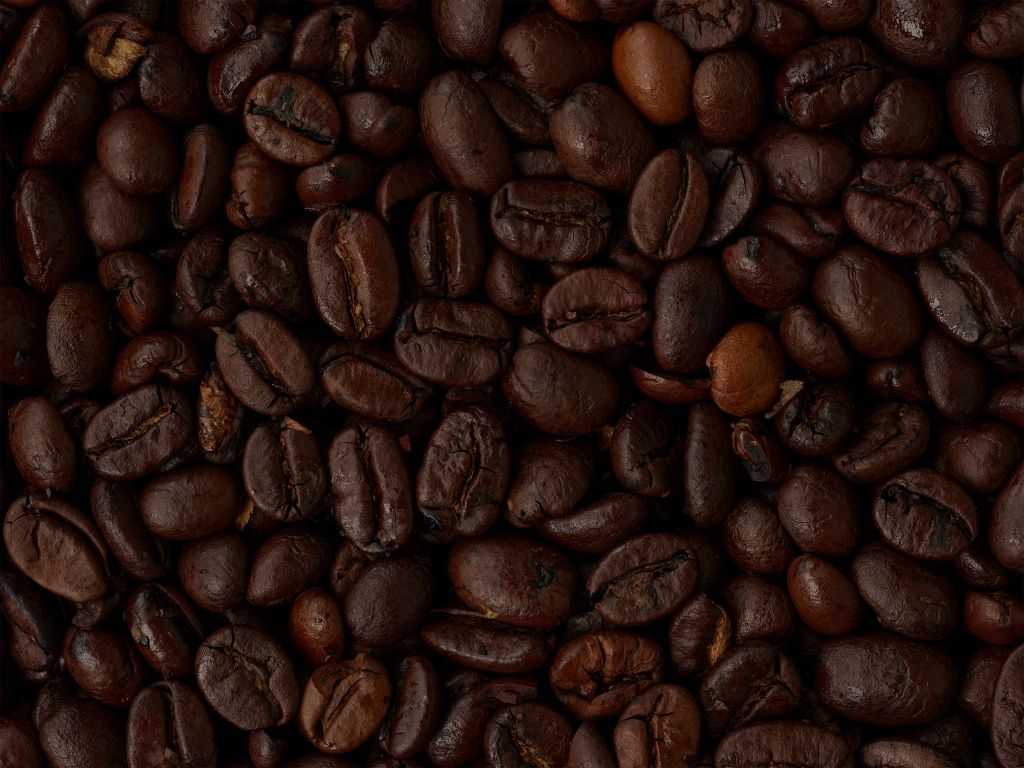 Granos de café de cerca