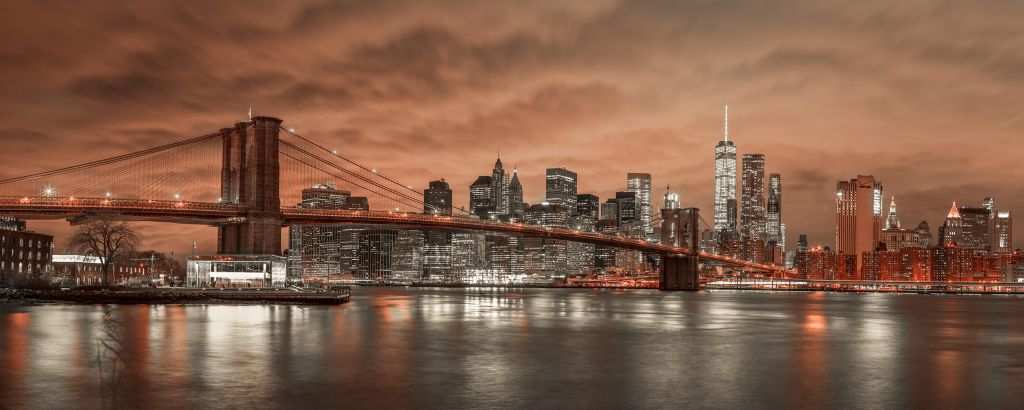 Puente de Brooklyn y Manhattan