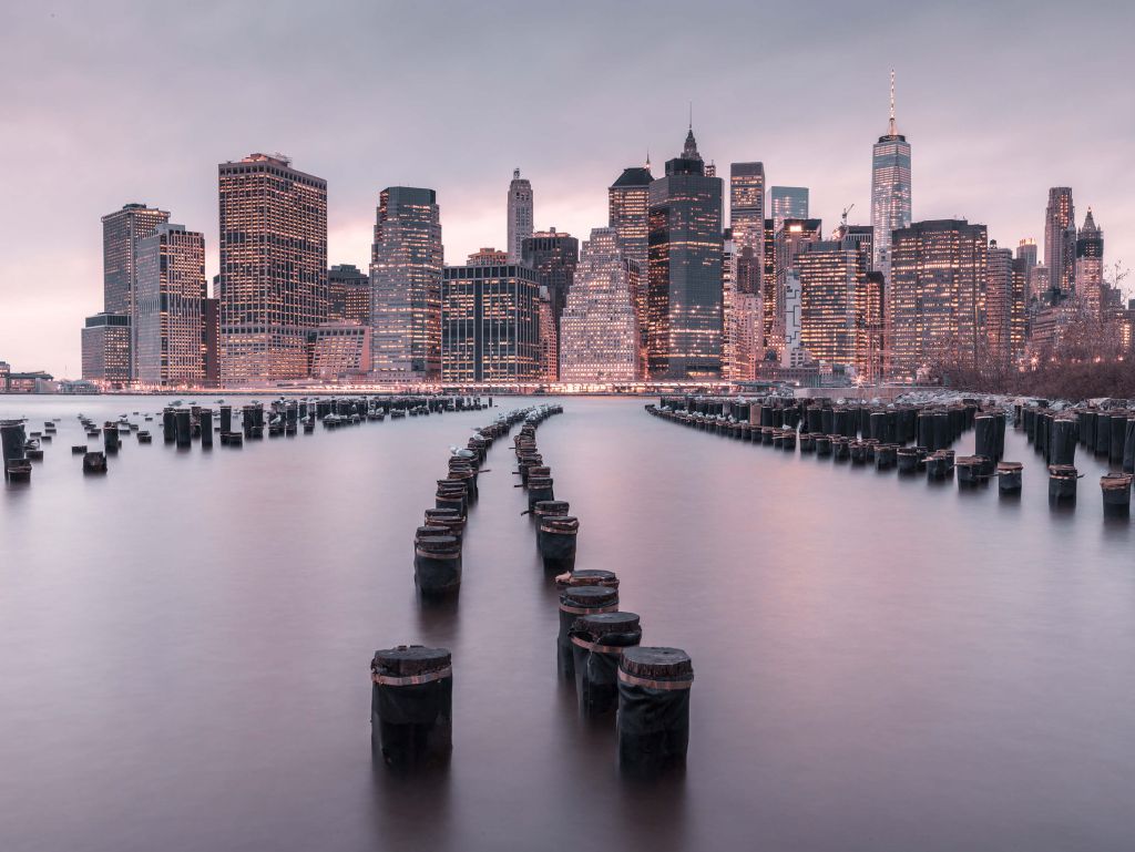 Escolleras cerca de Manhattan