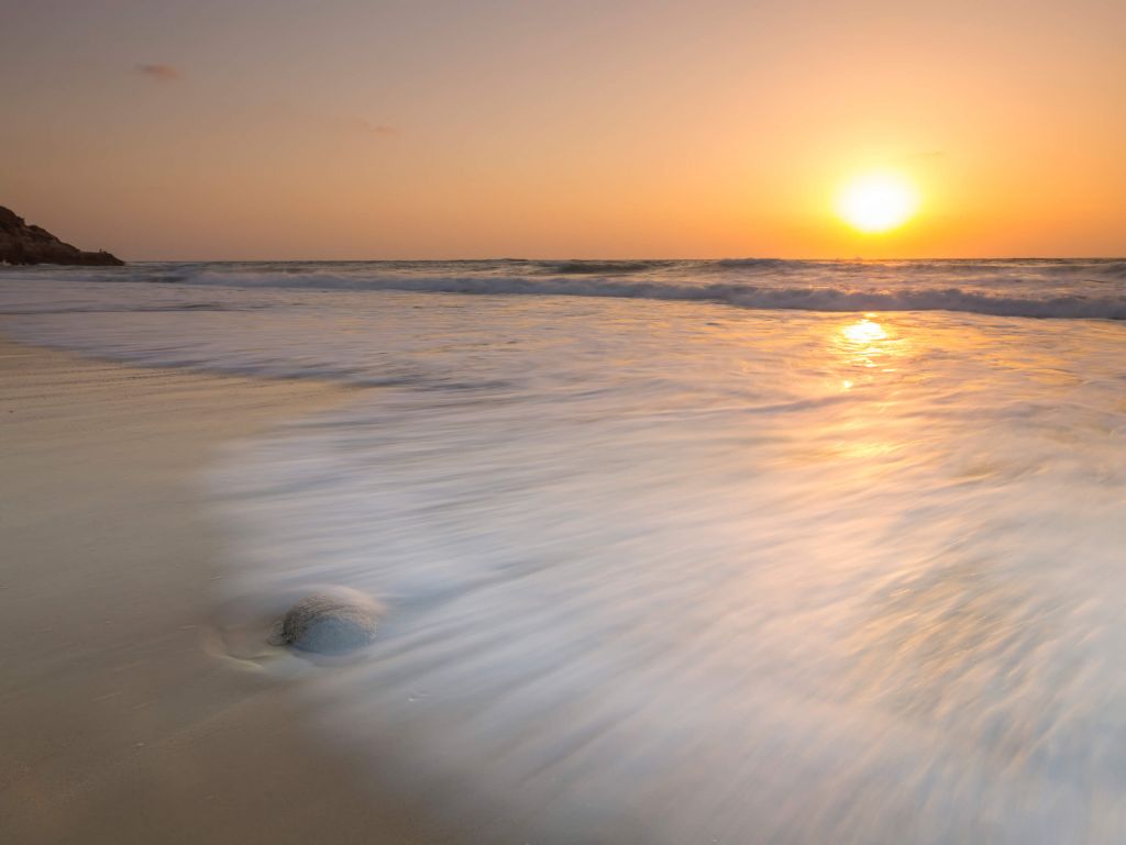 Puesta de sol en la playa