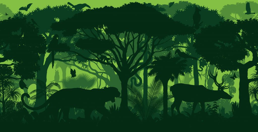 Siluetas de la selva