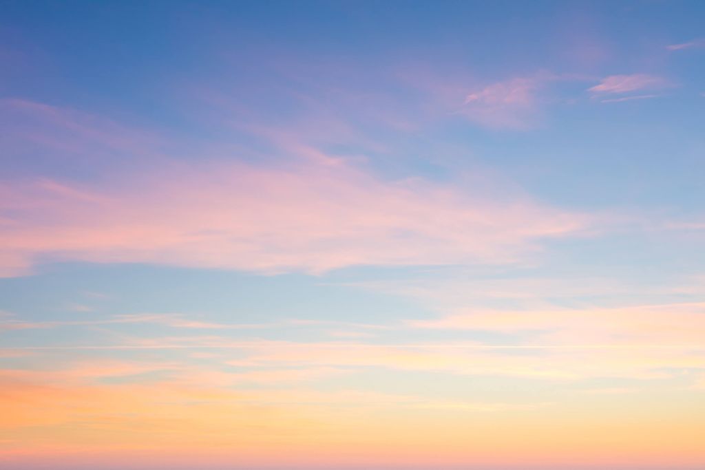 Cielo con colores suaves