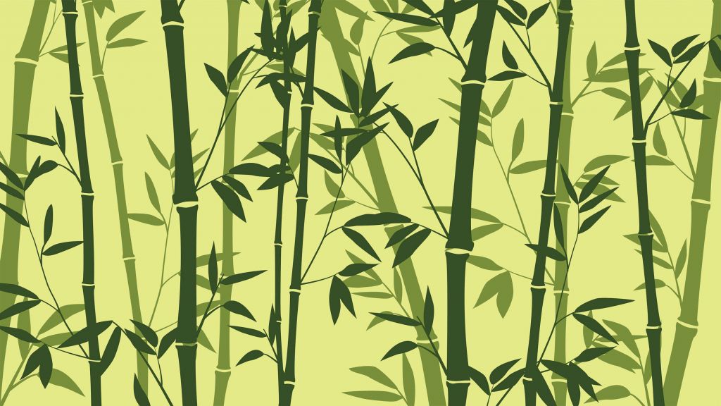 Ilustración del bosque de bambú