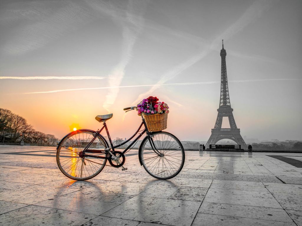 Puesta de sol en la Torre Eiffel