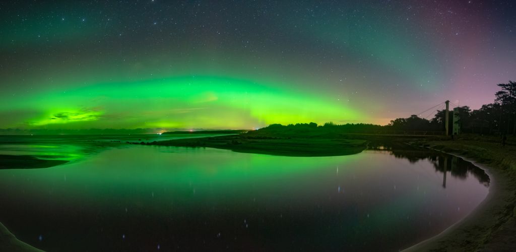 Una aurora boreal brillante