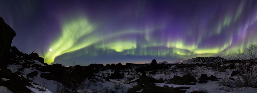 La hermosa aurora boreal