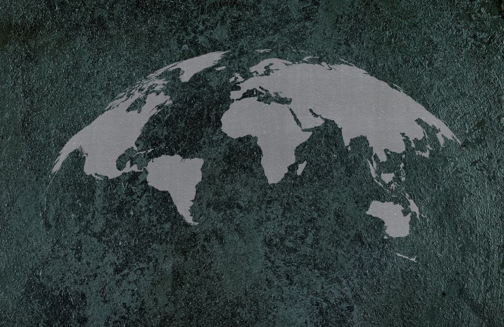 Mapa del mundo con textura