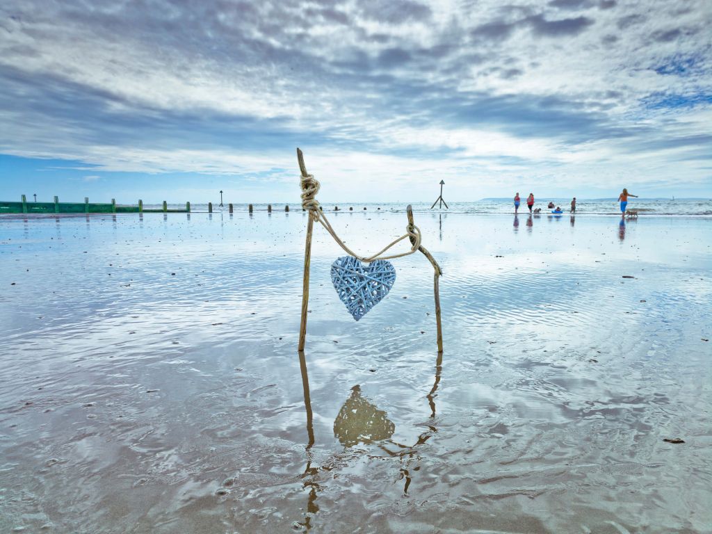 Corazón en el mar