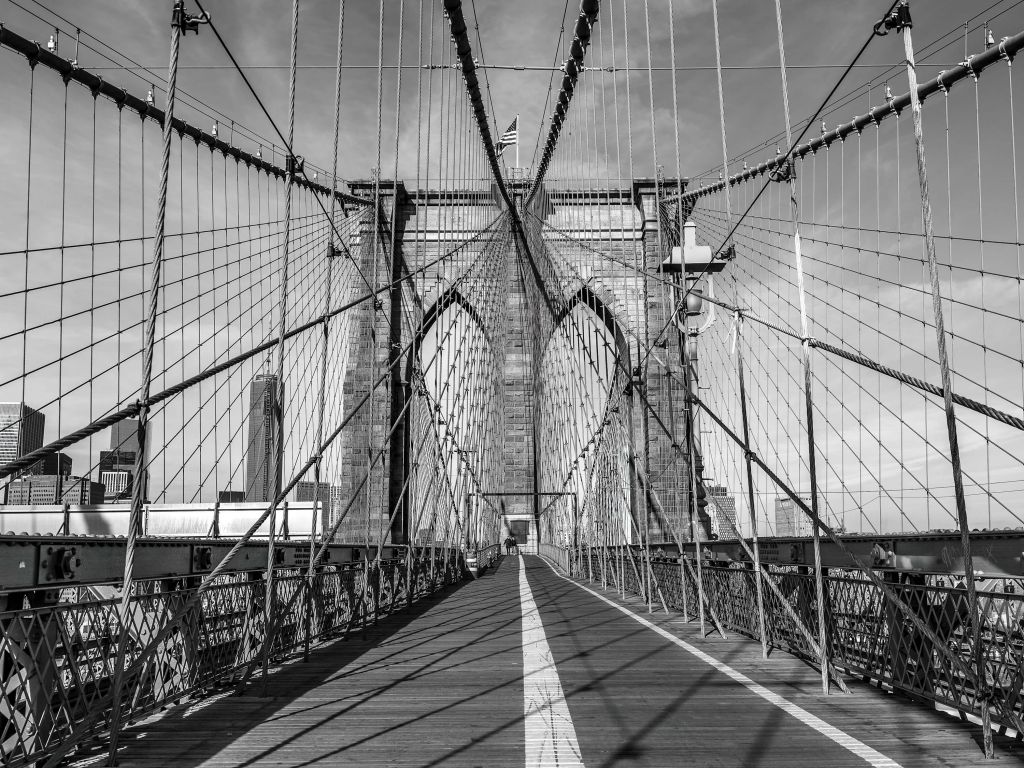 Puente en blanco y negro