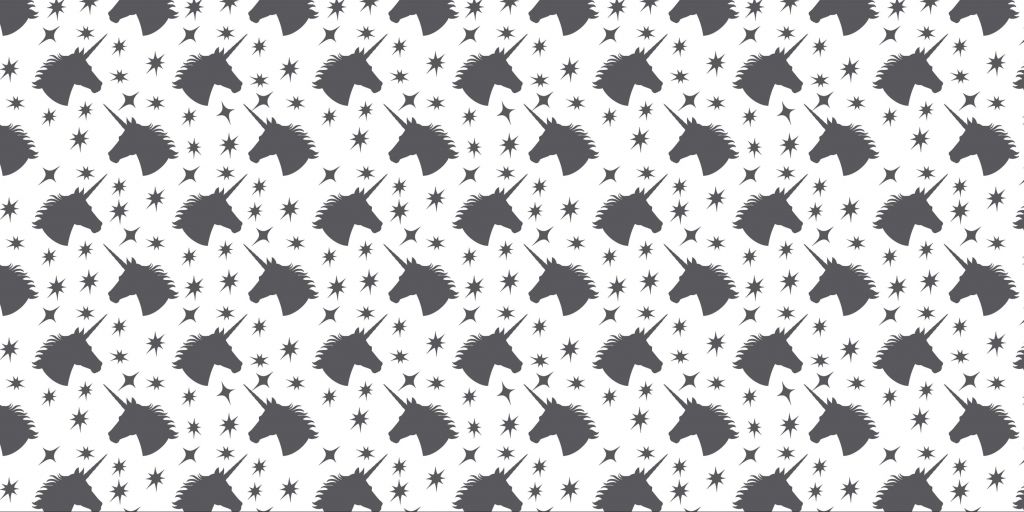 Unicornio y estrellas