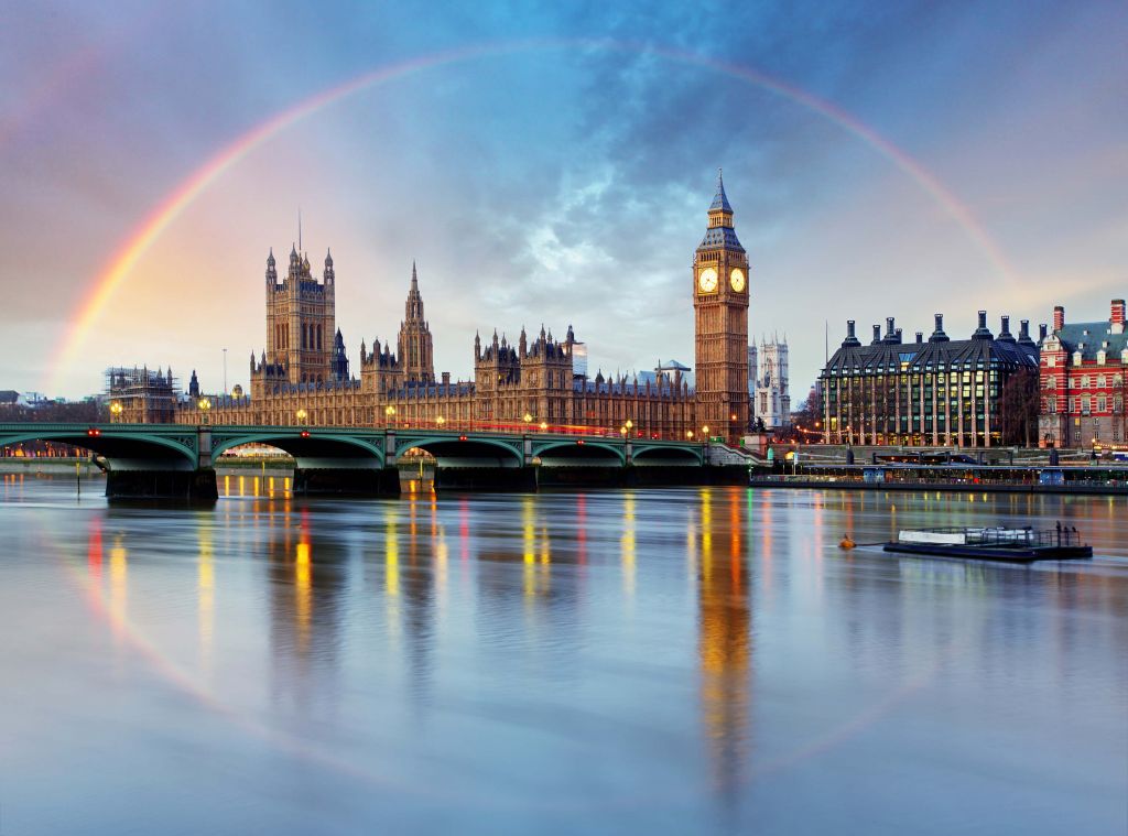 Arco iris sobre Londres