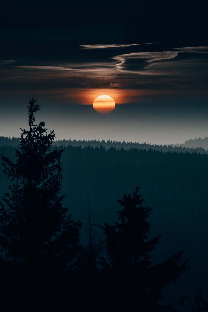 Mágica puesta de sol