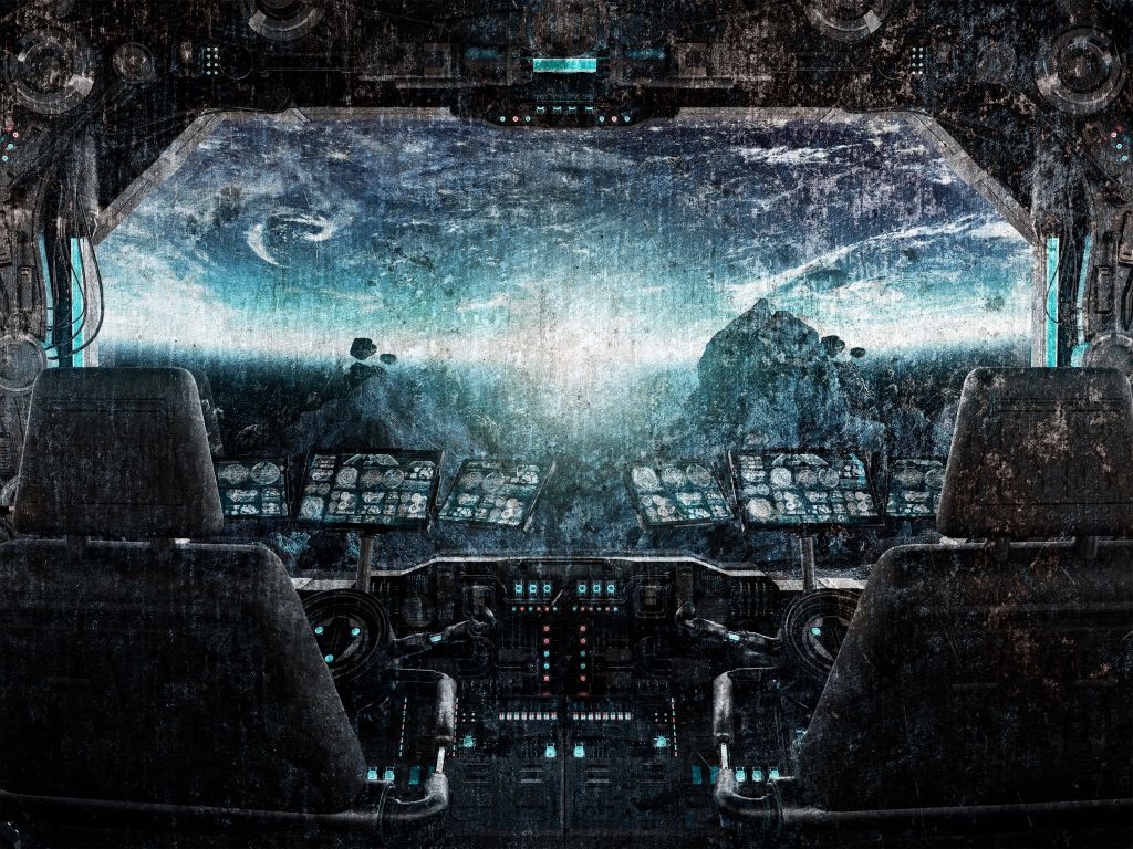 Cabina de una nave espacial