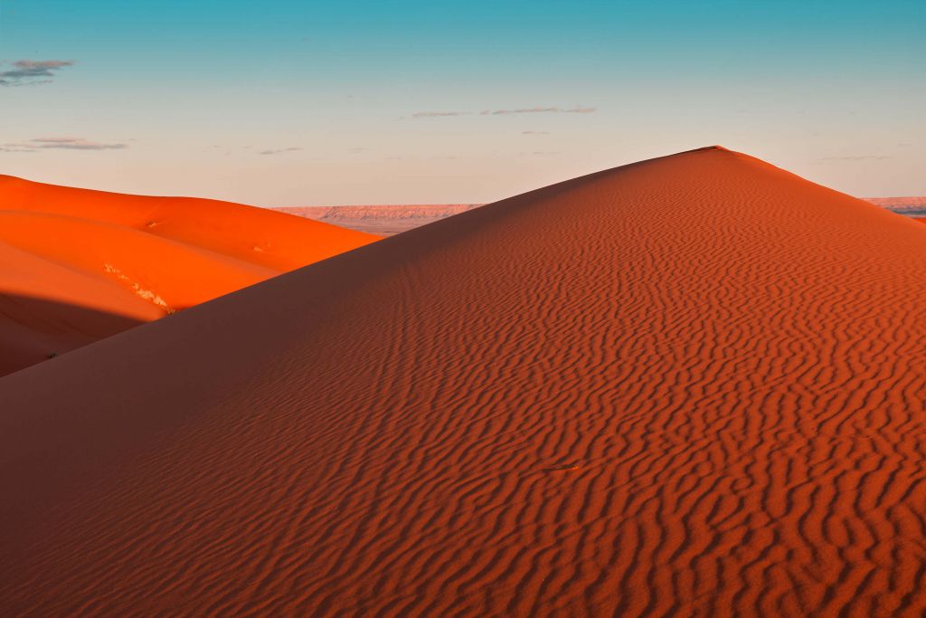 Dunas de arena en el desierto del Sahara