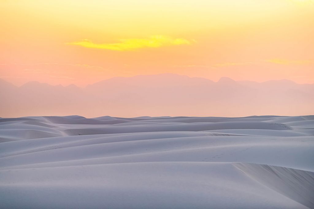 Dunas de arena blanca