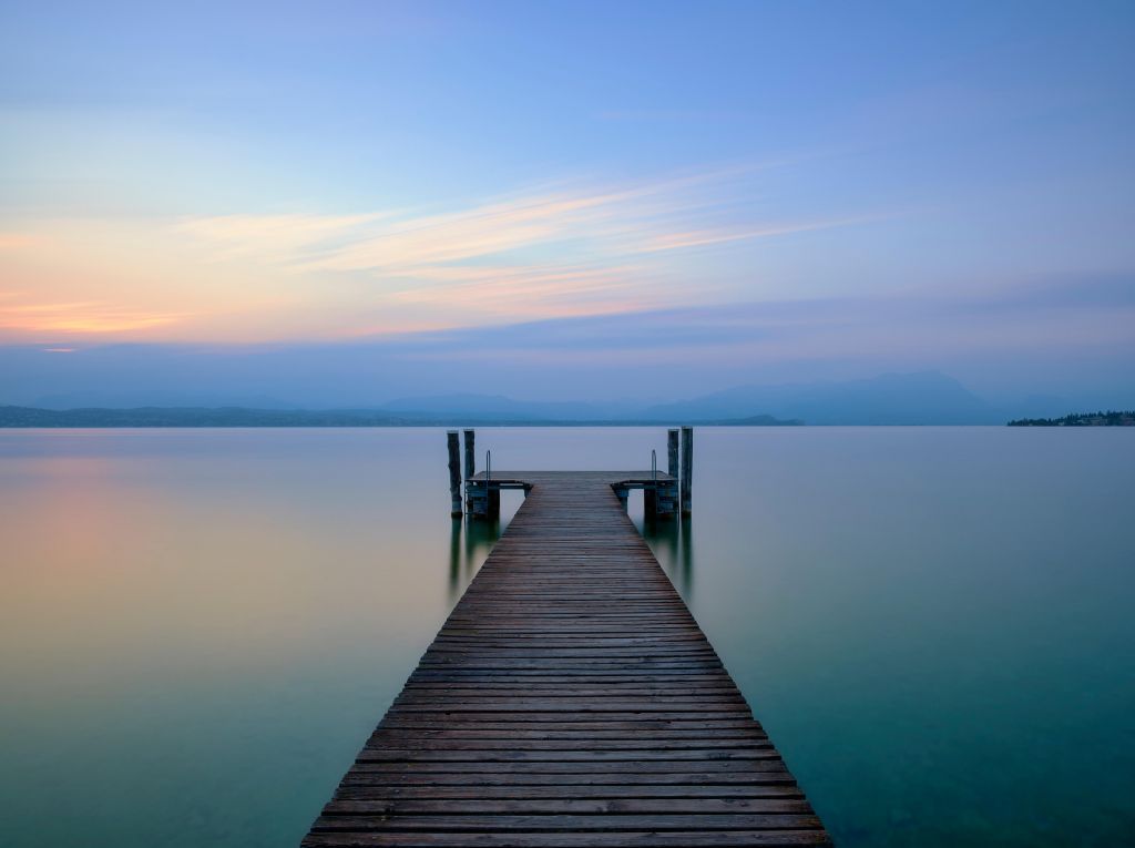 Muelle al atardecer