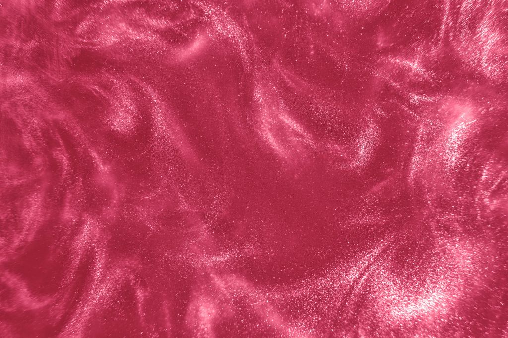 Partículas de purpurina rosa