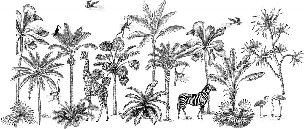Selva de animales tropicales