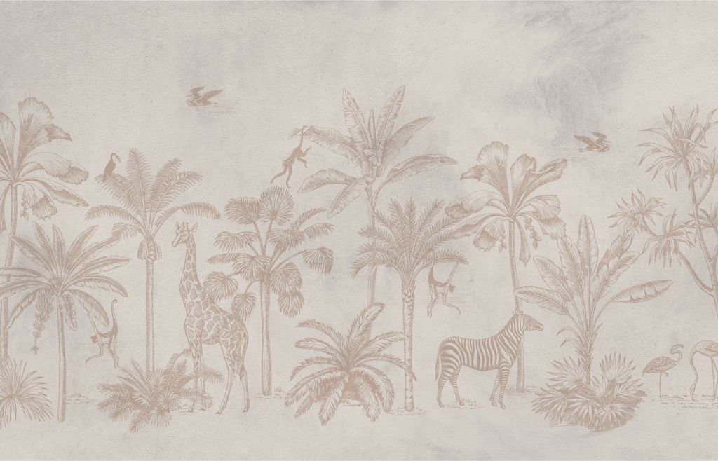 Animal tropical jungla taupe