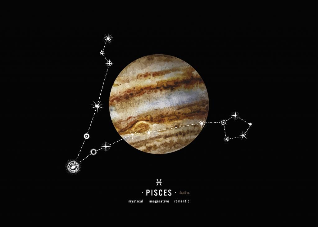 Constelación planeta Piscis
