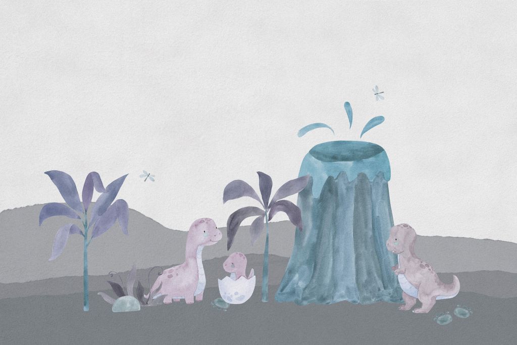 Dinosaurios en la jungla azul