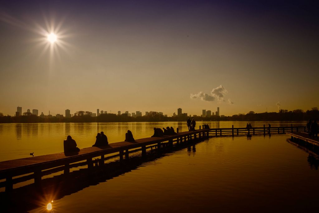 Relajándose en el Kralingse Plas de Rotterdam 