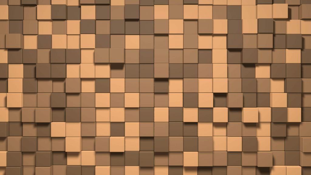 Bloques de tierra en 3D de Minecraft
