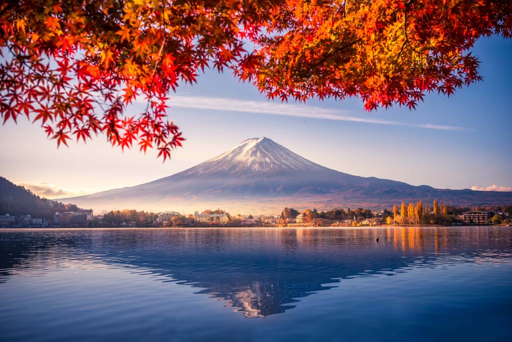 El Monte Fuji en otoño