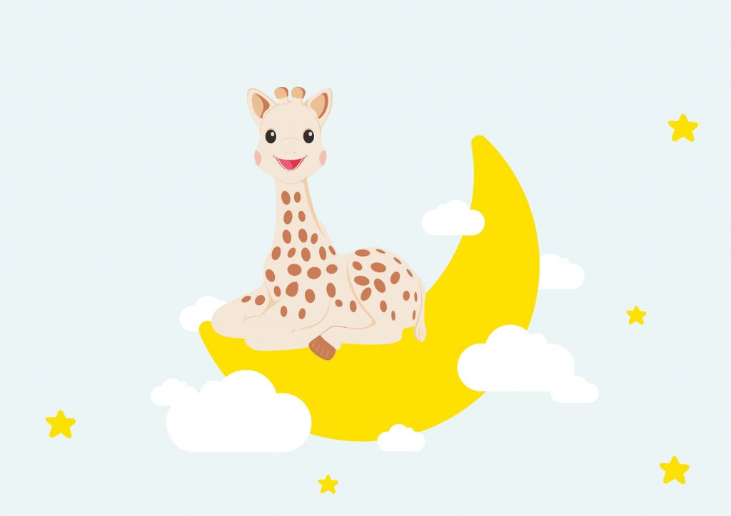 Sophie la girafe® en la luna