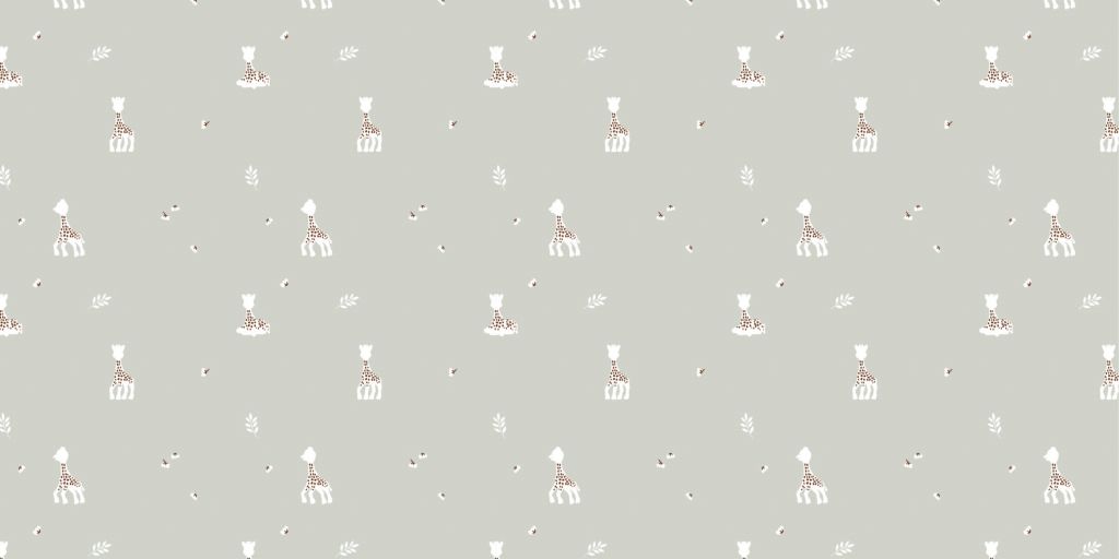 Sophie la girafe® con hojas