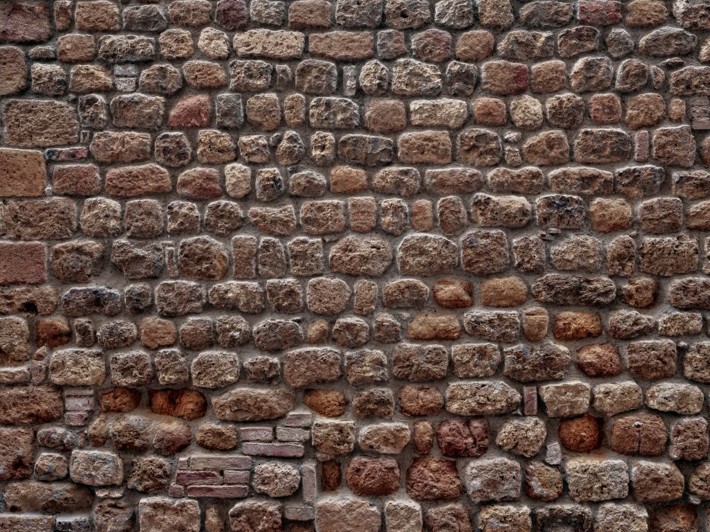 Muro con grandes piedras