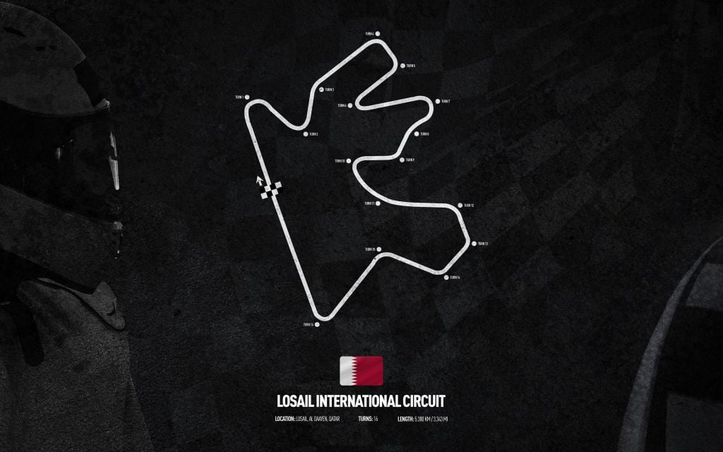 Circuito de Fórmul 1 - Losail Qatar Circuit - Qatar