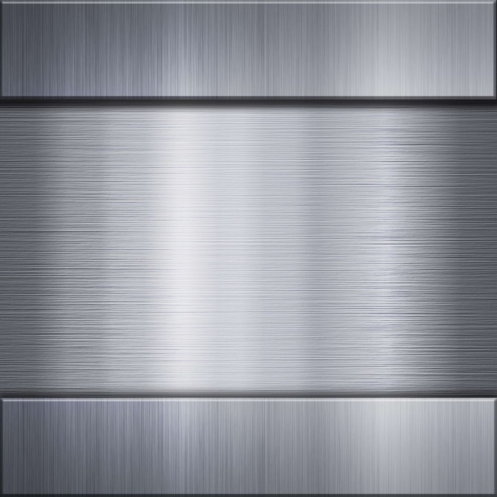 Placa metálica de aluminio cepillado