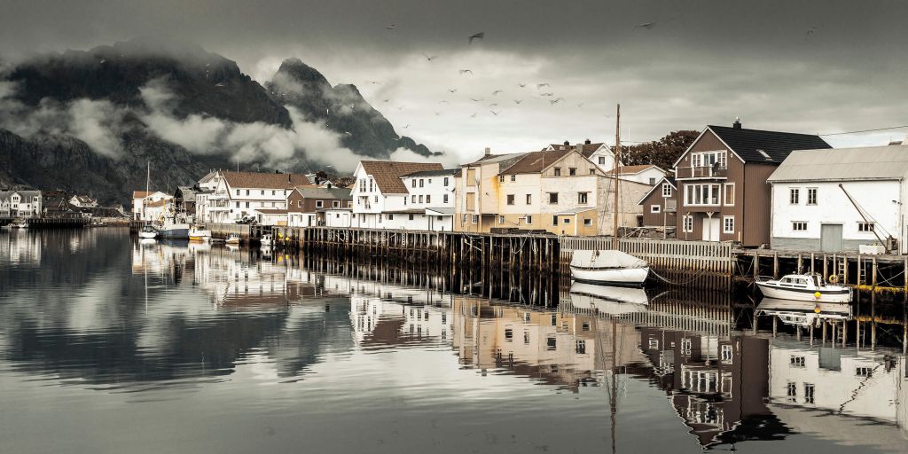 Pueblo pesquero de las islas Lofoten