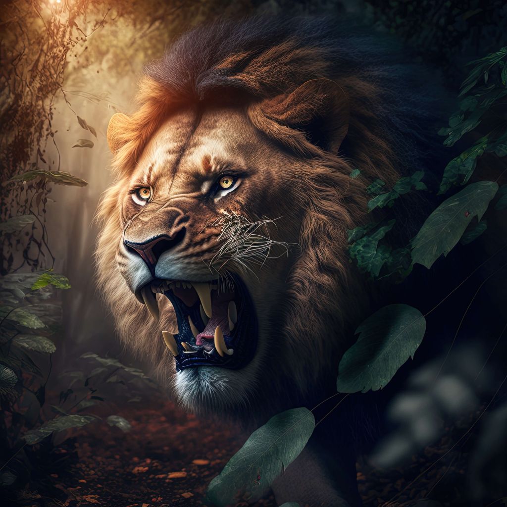 León en la selva