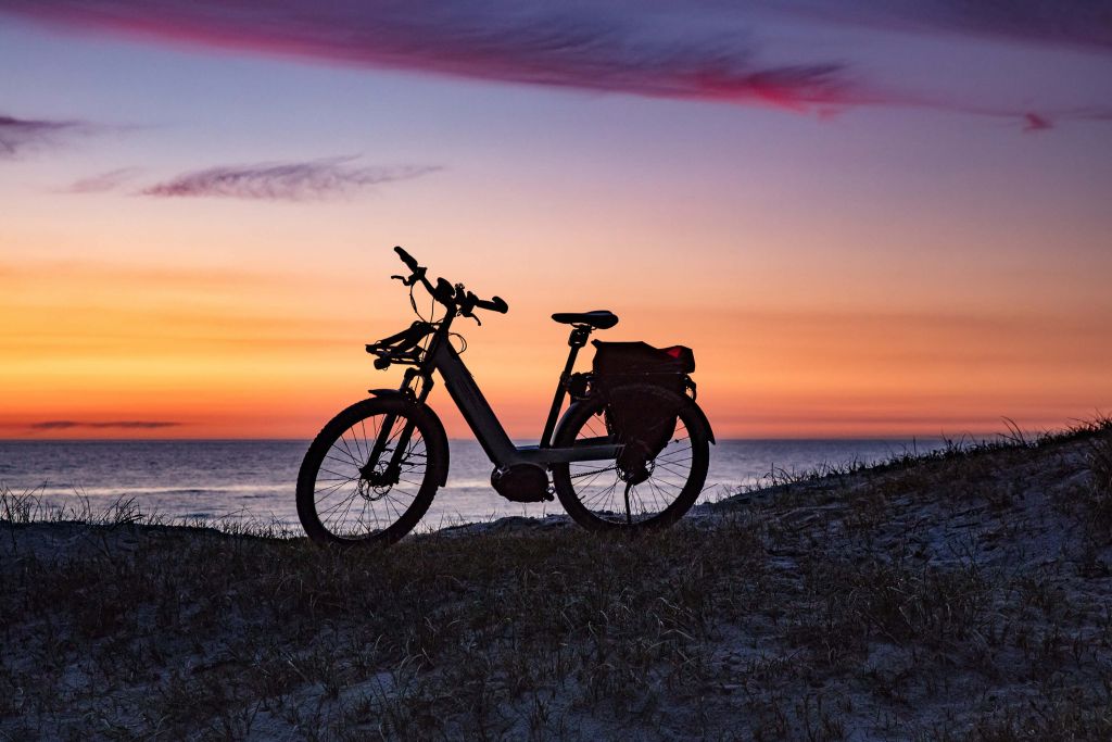 Bicicleta en el mar