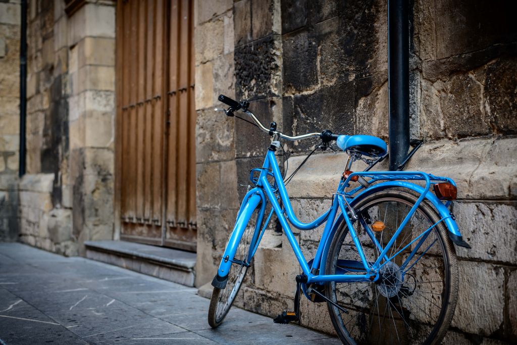 Bicicleta azul