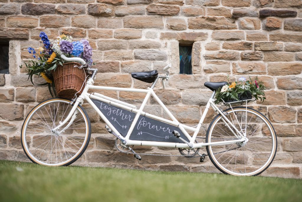 Bicicleta vintage de boda