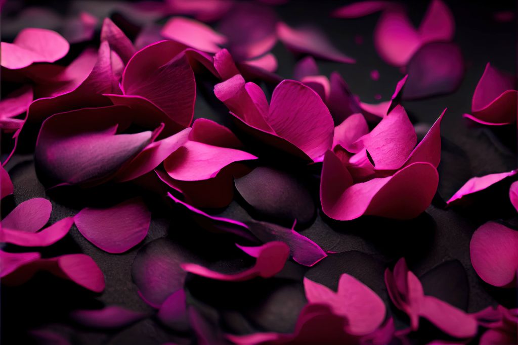 Hortensias rosa oscuro
