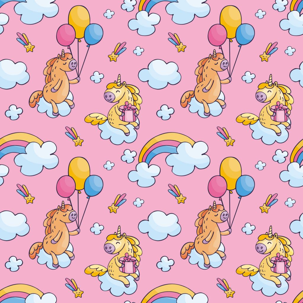 Unicornios con globos