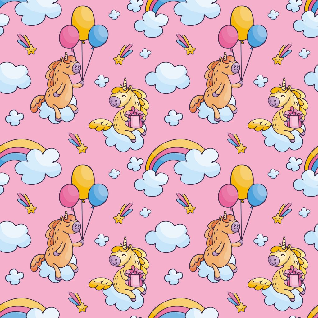 Unicornios con globos