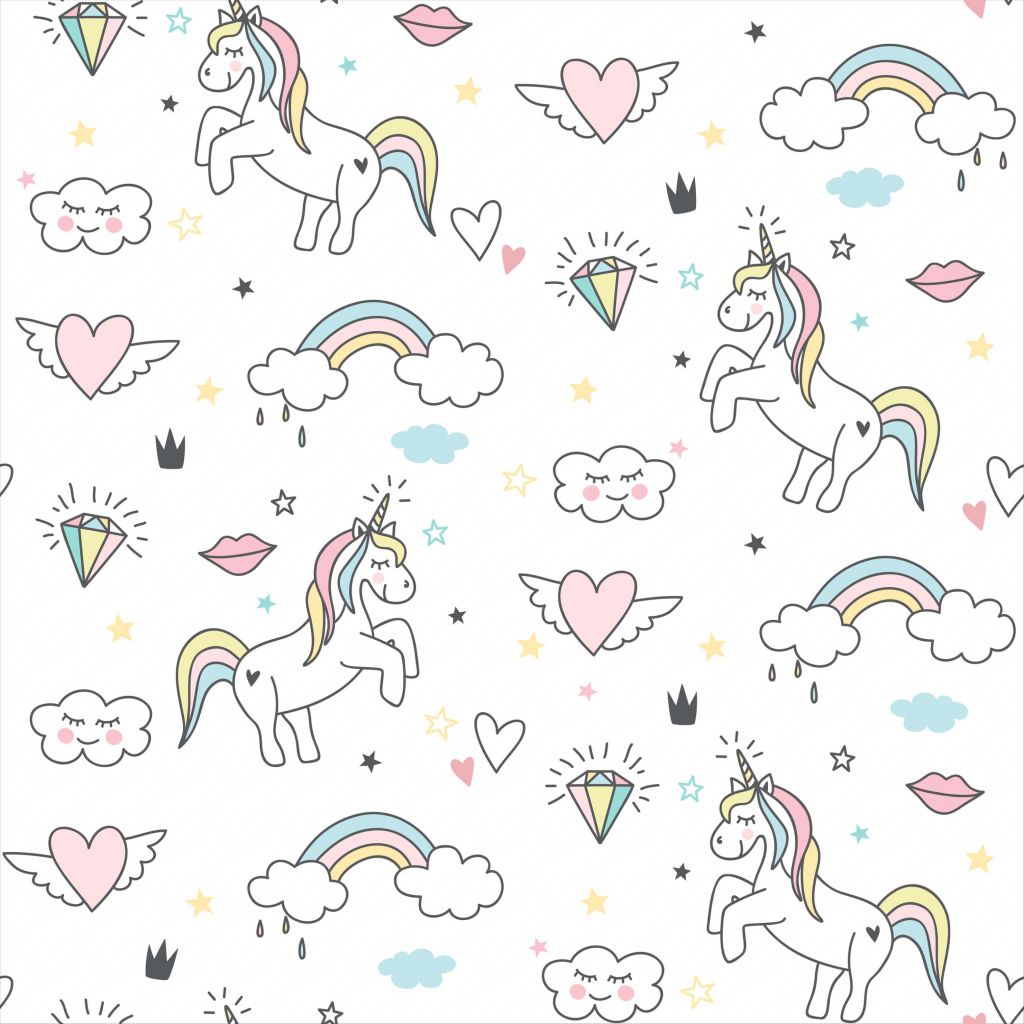 Unicornios con corazones