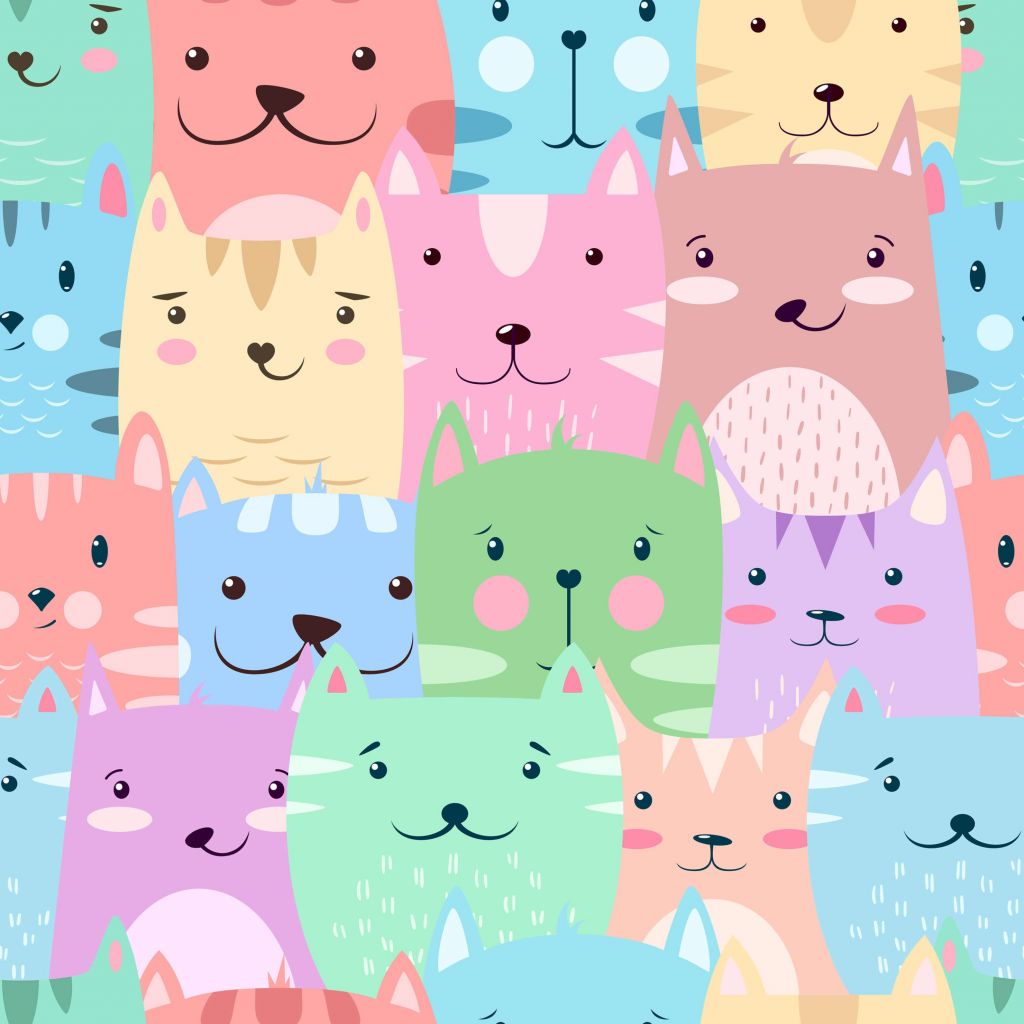 Gatos de colores