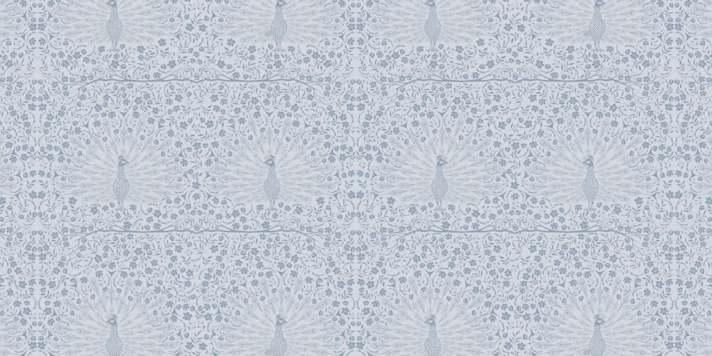 Clásico Elegante Pavo Real Esplendor Pattern - azul
