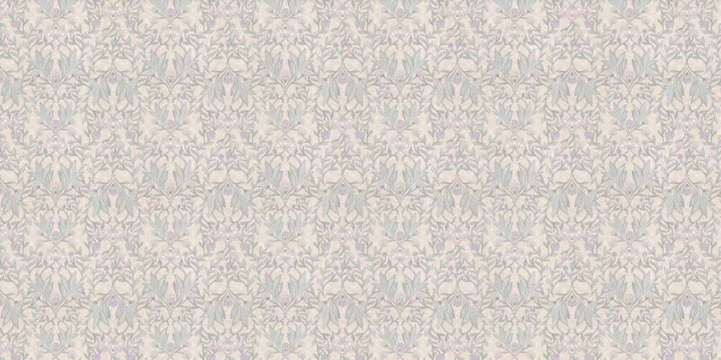 Morris floral damasco - beige neutro